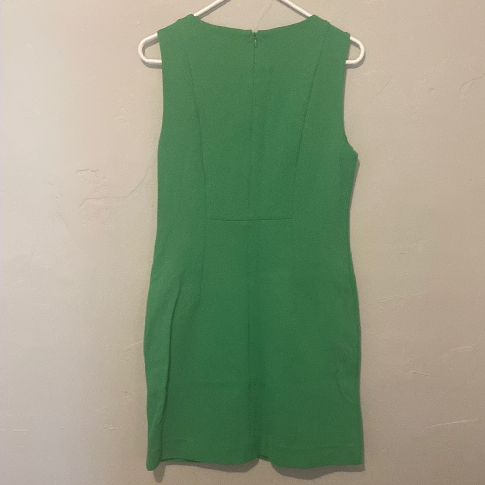 Diane Von Furstenberg Green Sheath Sleeveless Dress Woman 8 - Picture 6 of 7